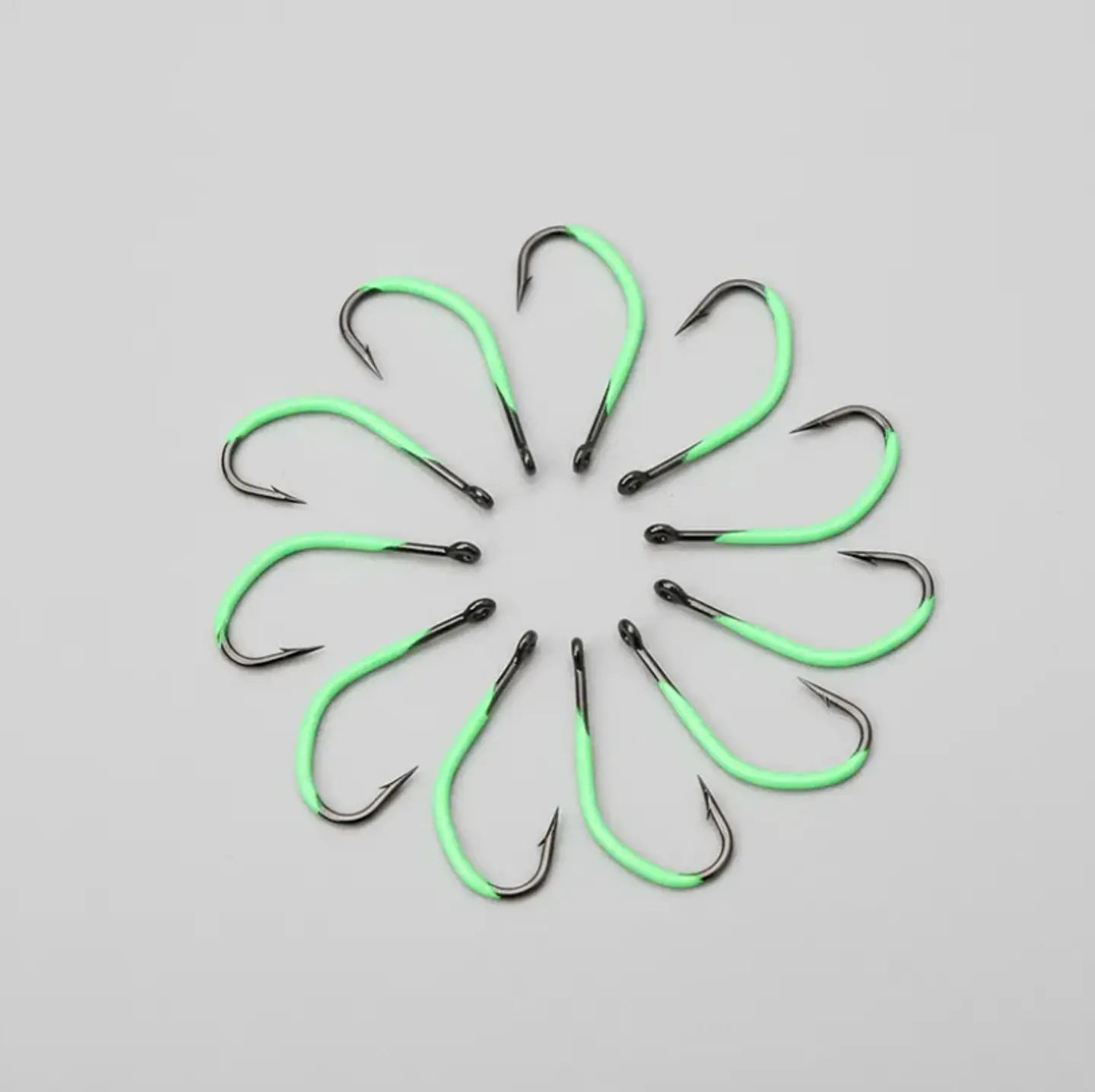 Set De Anzuelos Luminosos Fluorescentes Para Pesca 11mm 3