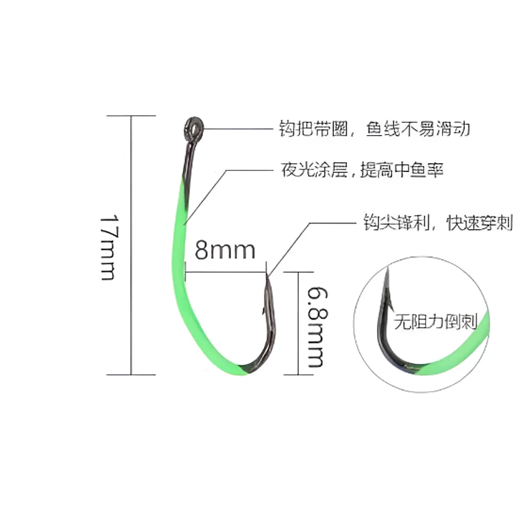 Anzuelo De Pesca Luminoso 17mm Para Pesca Nocturna 3