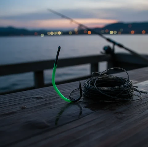 Anzuelo De Pesca Luminoso 17mm Para Pesca Nocturna