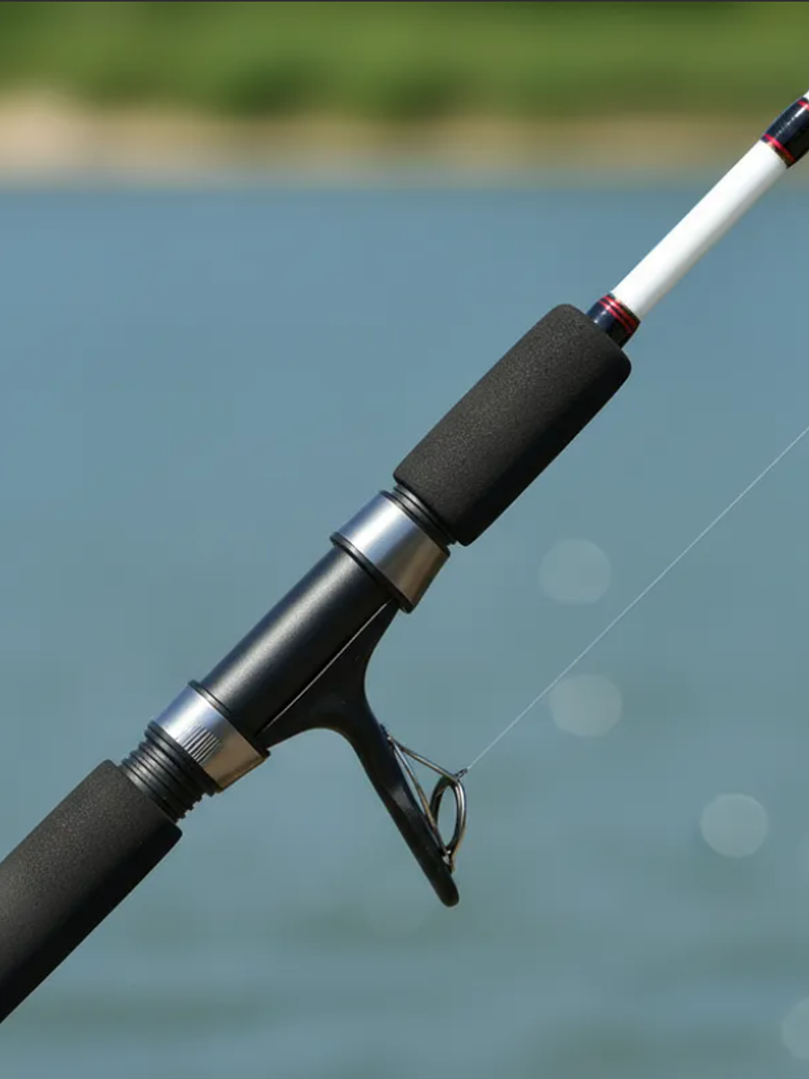 Caña De Pescar Spinning 1.8 Metros Blanca Pesca Deportiva 4