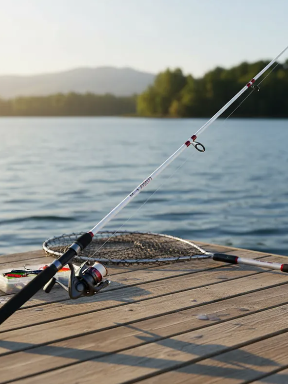 Caña De Pescar Spinning 1.8 Metros Blanca Pesca Deportiva 1