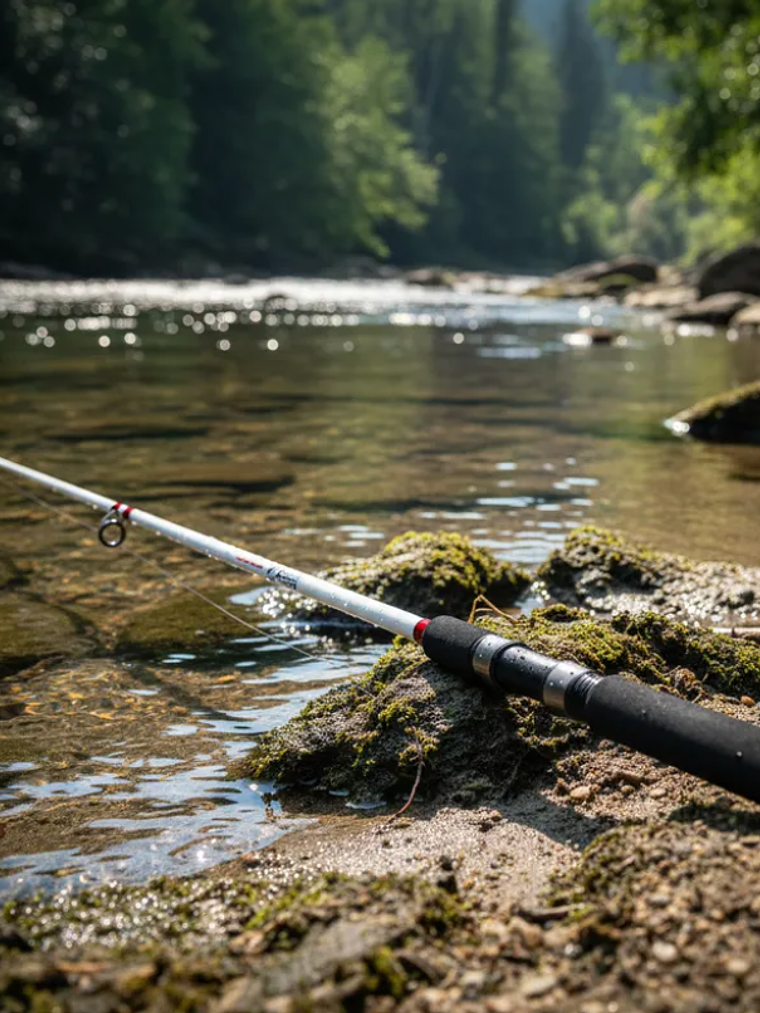 Caña De Pescar Spinning 1.8 Metros Blanca Pesca Deportiva 5