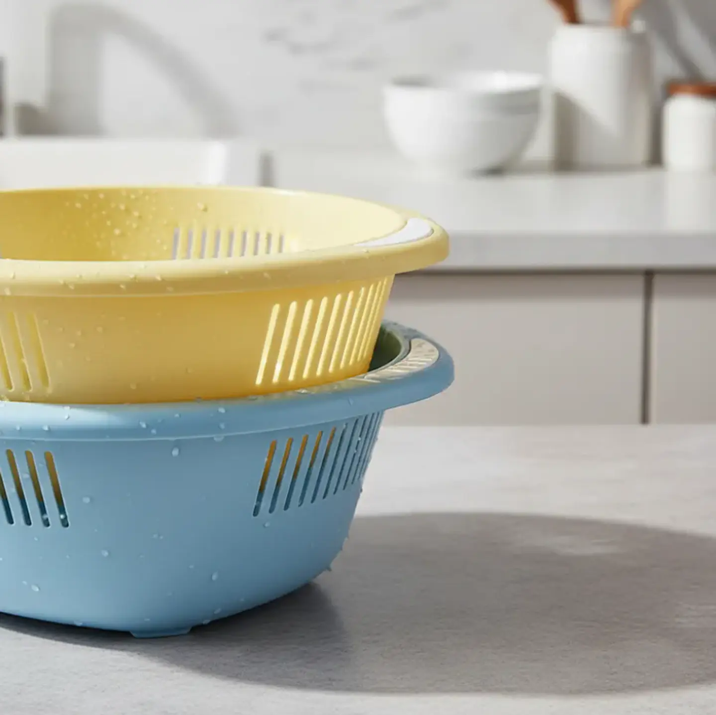 Colador Escurridor De Plástico Bowl Para Frutas Y Verduras 6