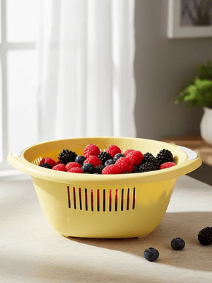 Colador Escurridor De Plástico Grande Para Cocina 35cm