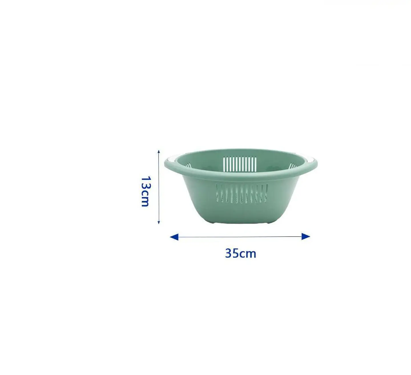 Colador Escurridor De Plástico Grande Para Cocina 35cm 6