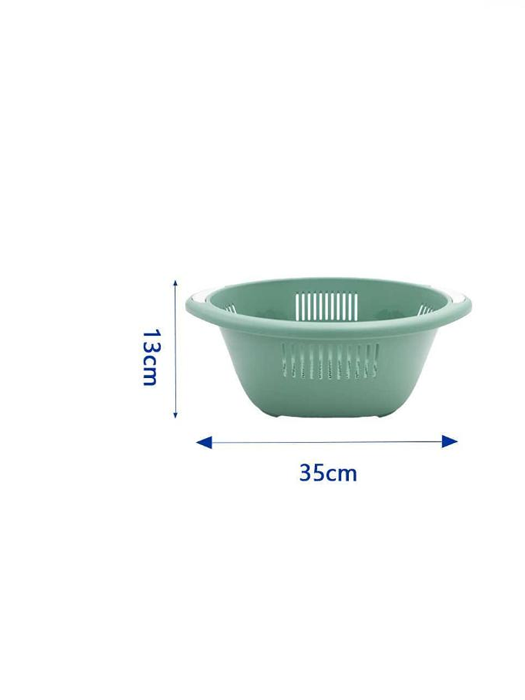 Colador Escurridor De Plástico Grande Para Cocina 35cm 6