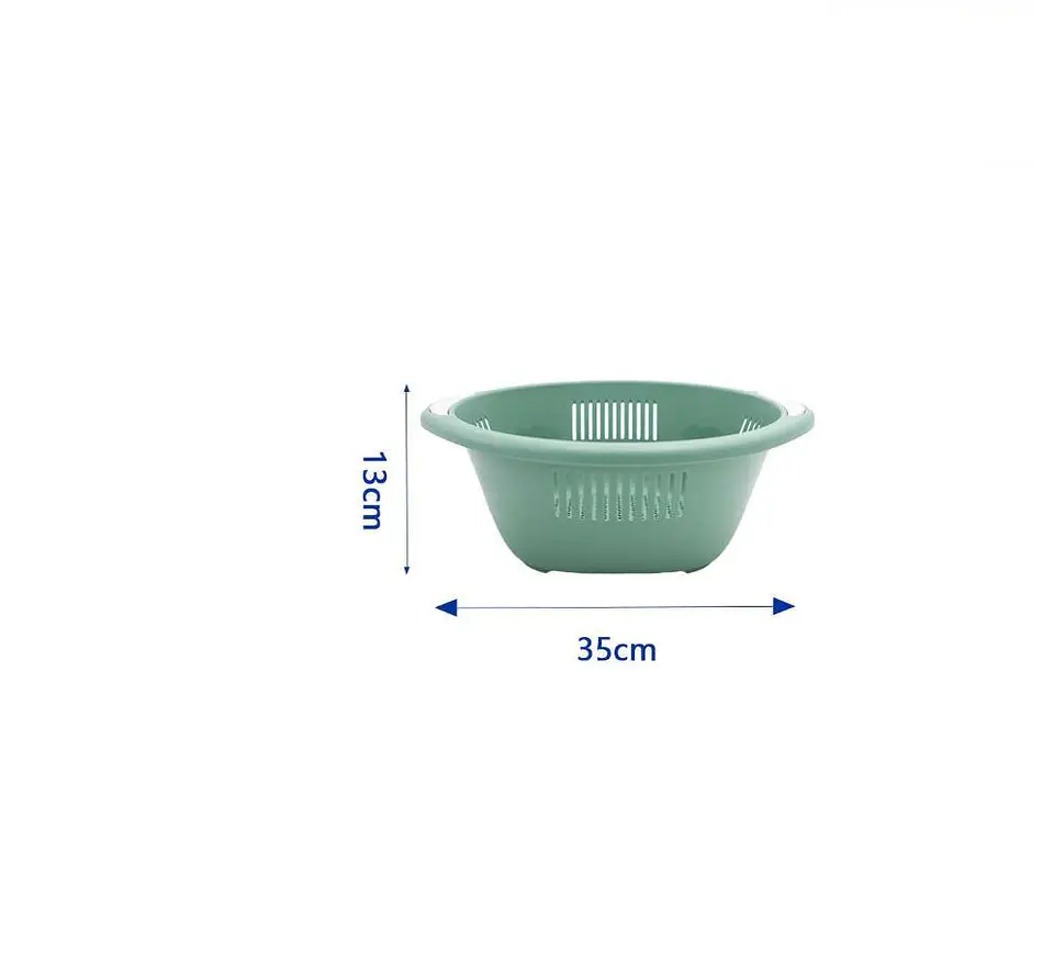 Colador Escurridor De Plástico Grande Para Cocina 35cm 6