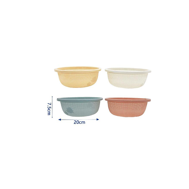 Colador Escurridor Plástico Redondo 20cm Para Cocina Verduras 3