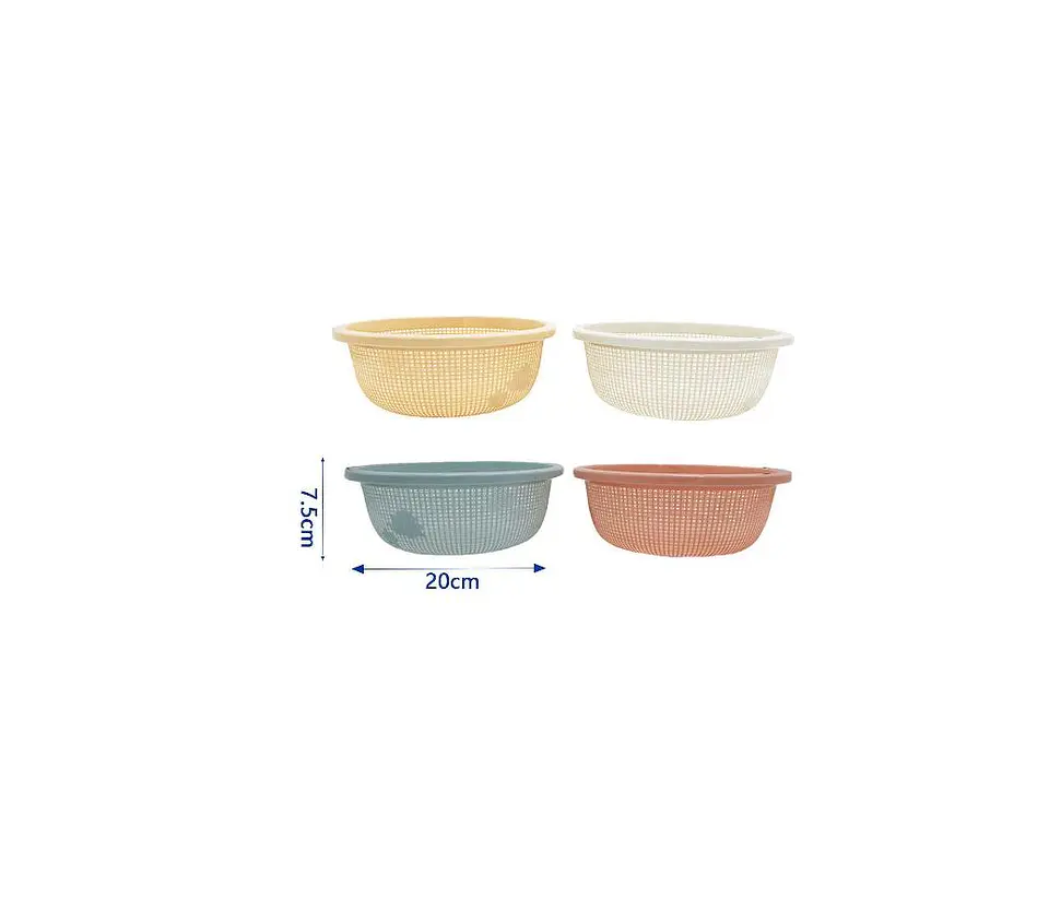 Colador Escurridor Plástico Redondo 20cm Para Cocina Verduras 3