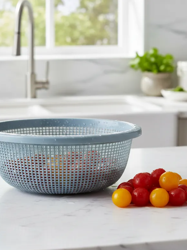 Colador Plástico Redondo 23cm Para Cocina 1