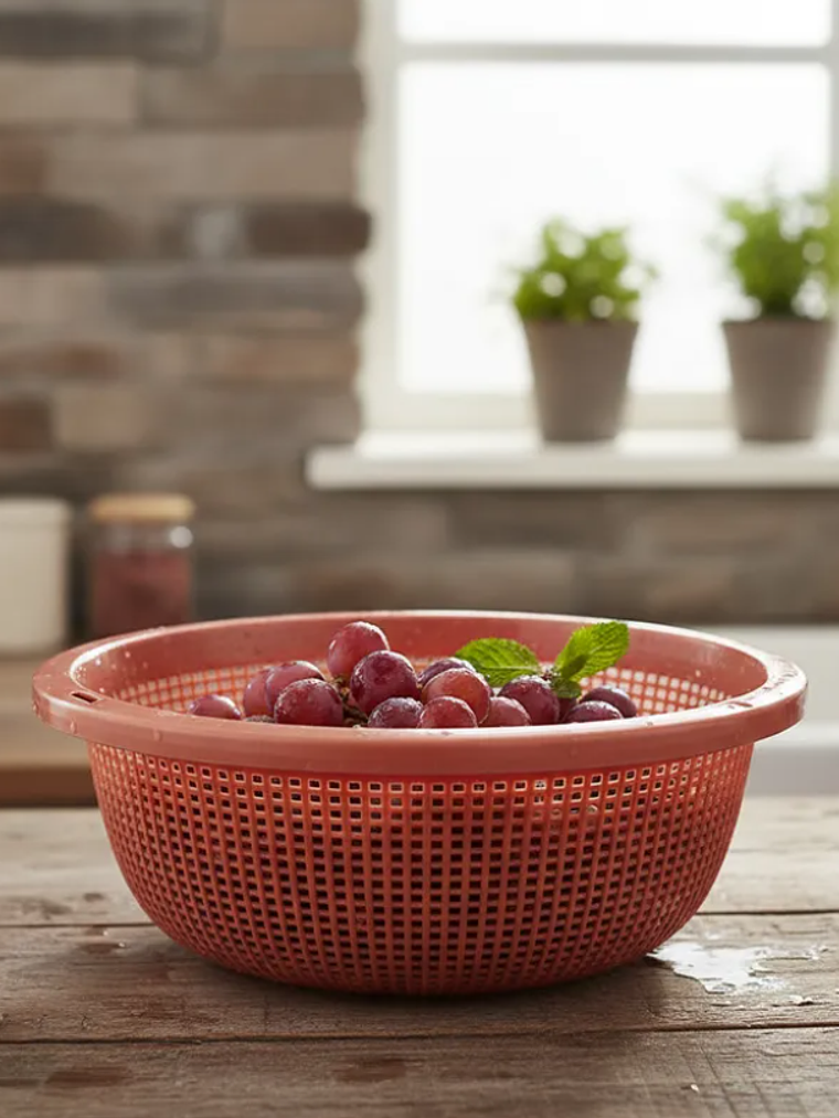 Colador Plástico Redondo 23cm Para Cocina 2