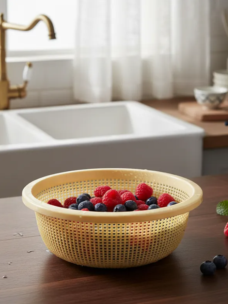 Colador Plástico Redondo 23cm Para Cocina 3