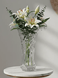 Florero De Vidrio Cristal Tallado Decorativo 30cm Alto - Miniatura 4