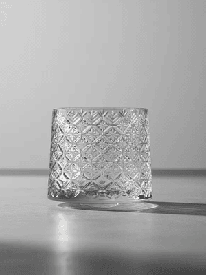 Set X6 Vaso Whisky Vidrio Labrado Vintage 190ml 