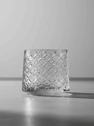 Set X6 Vaso Whisky Vidrio Labrado Vintage 190ml 