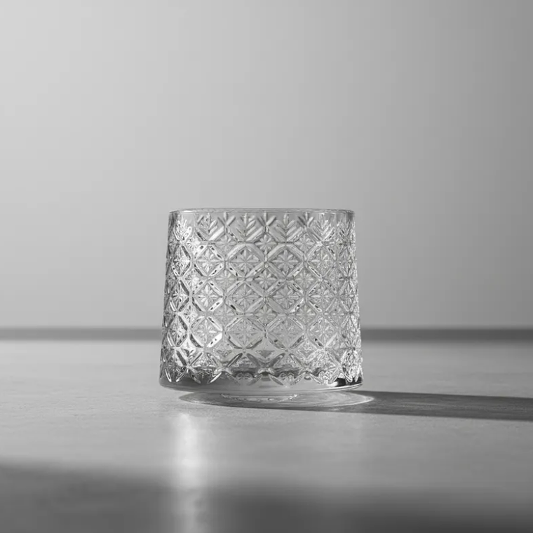 Set X6 Vaso Whisky Vidrio Labrado Vintage 190ml  2