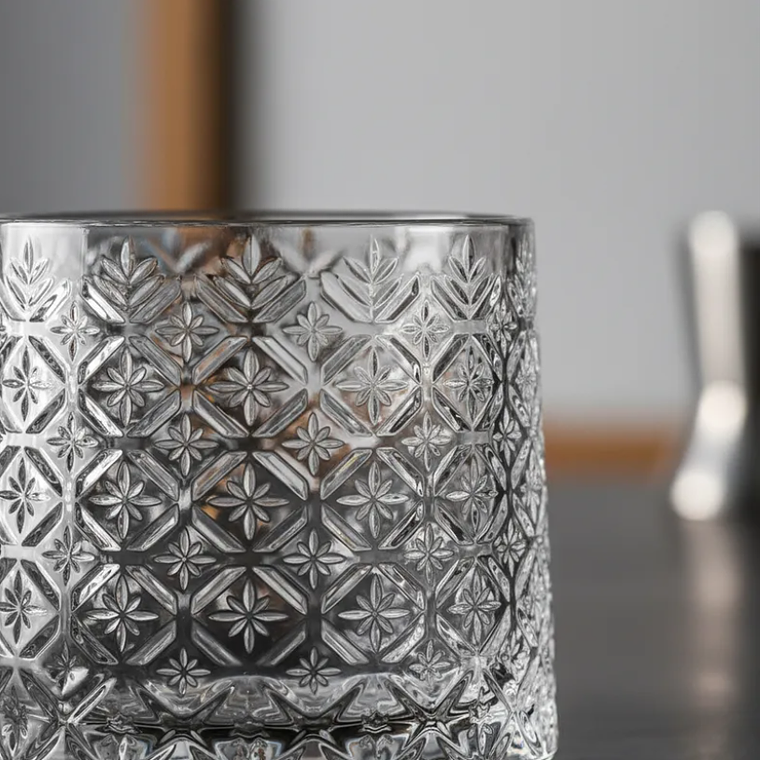 Set X6 Vaso Whisky Vidrio Labrado Vintage 190ml  5