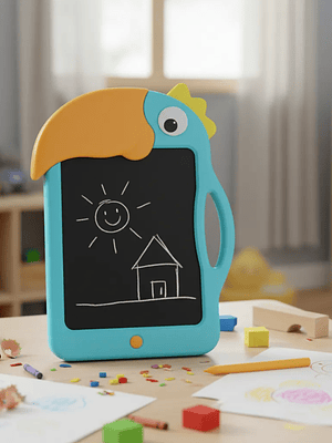 Pizarra Lcd Infantil 12 Diseño Loro Con Lápiz