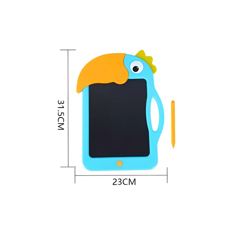Pizarra Lcd Infantil 12 Diseño Loro Con Lápiz 4