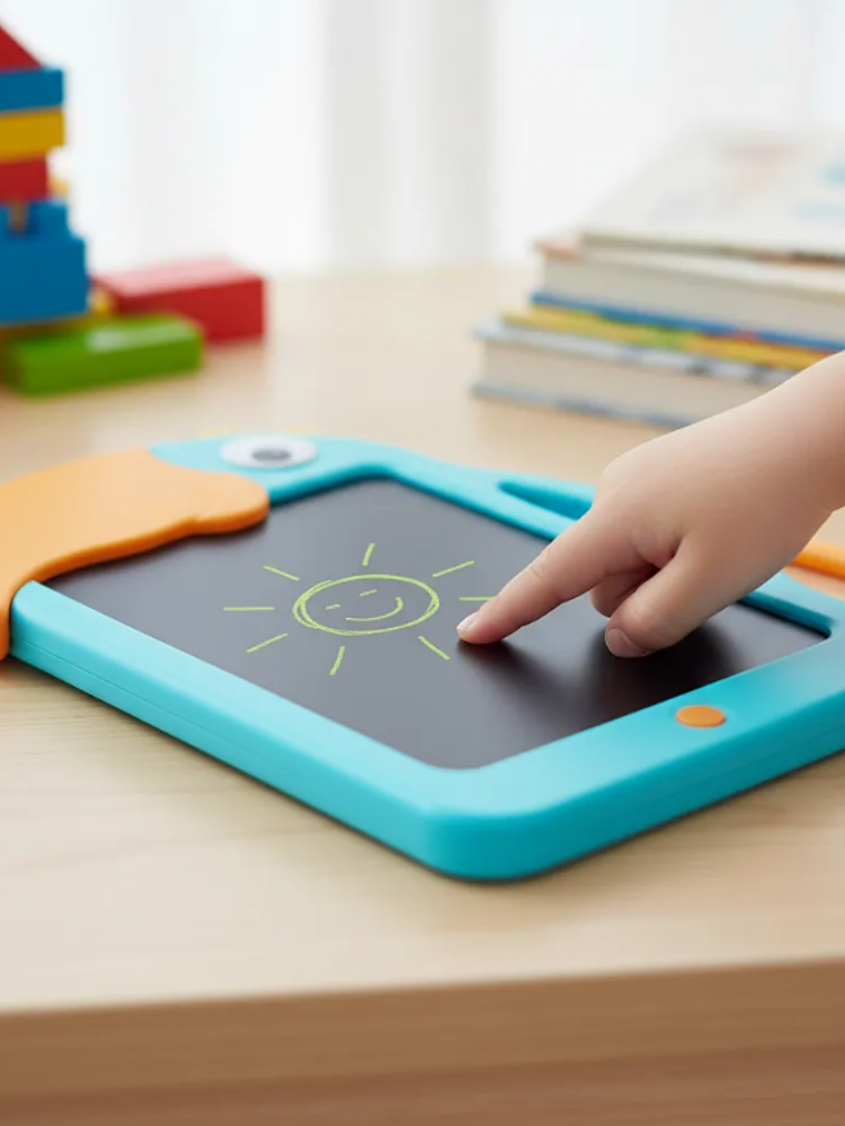 Pizarra Lcd Infantil 12 Diseño Loro Con Lápiz 5