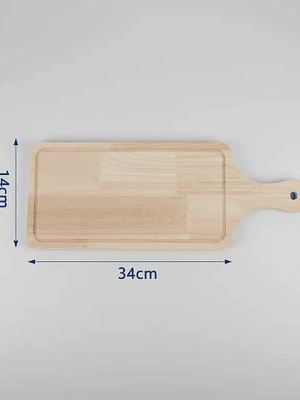 Tabla De Madera Para Picar O Picoteo Rectangular 34x14cm 