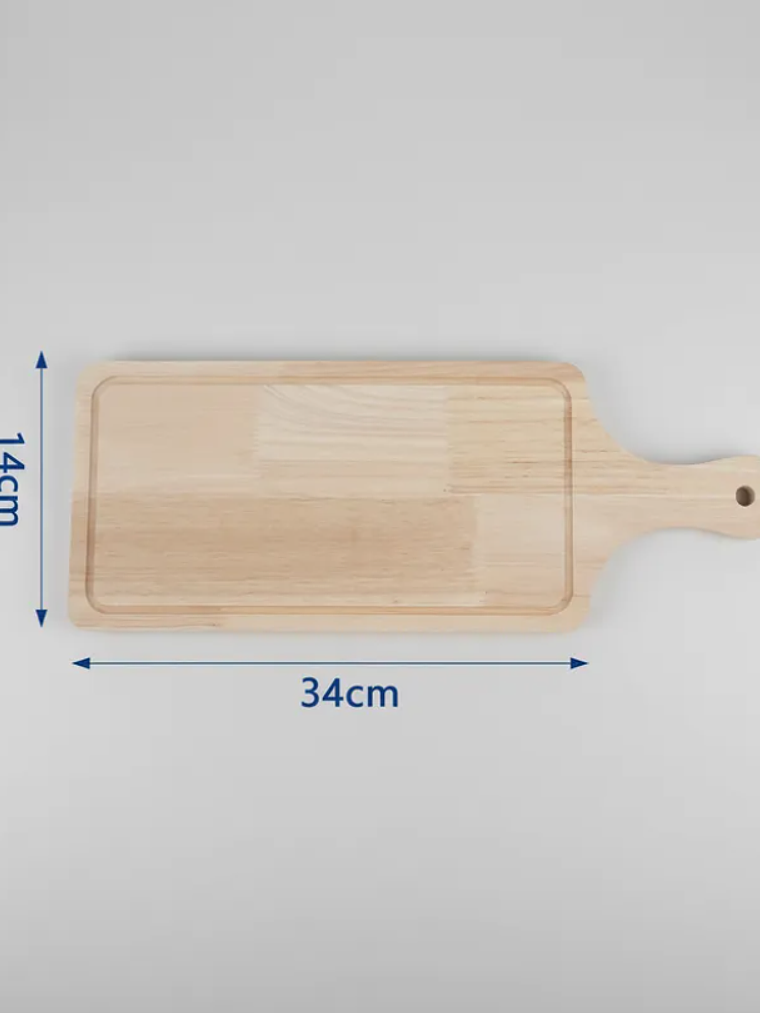 Tabla De Madera Para Picar O Picoteo Rectangular 34x14cm  2