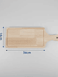 Tabla De Madera Para Picar O Picoteo Rectangular 34x14cm  - Miniatura 2