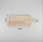 Tabla De Madera Para Picar O Picoteo Rectangular 34x14cm  - Miniatura 2