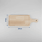 Tabla De Madera Para Picar O Picoteo Rectangular 34x14cm  - Miniatura 2