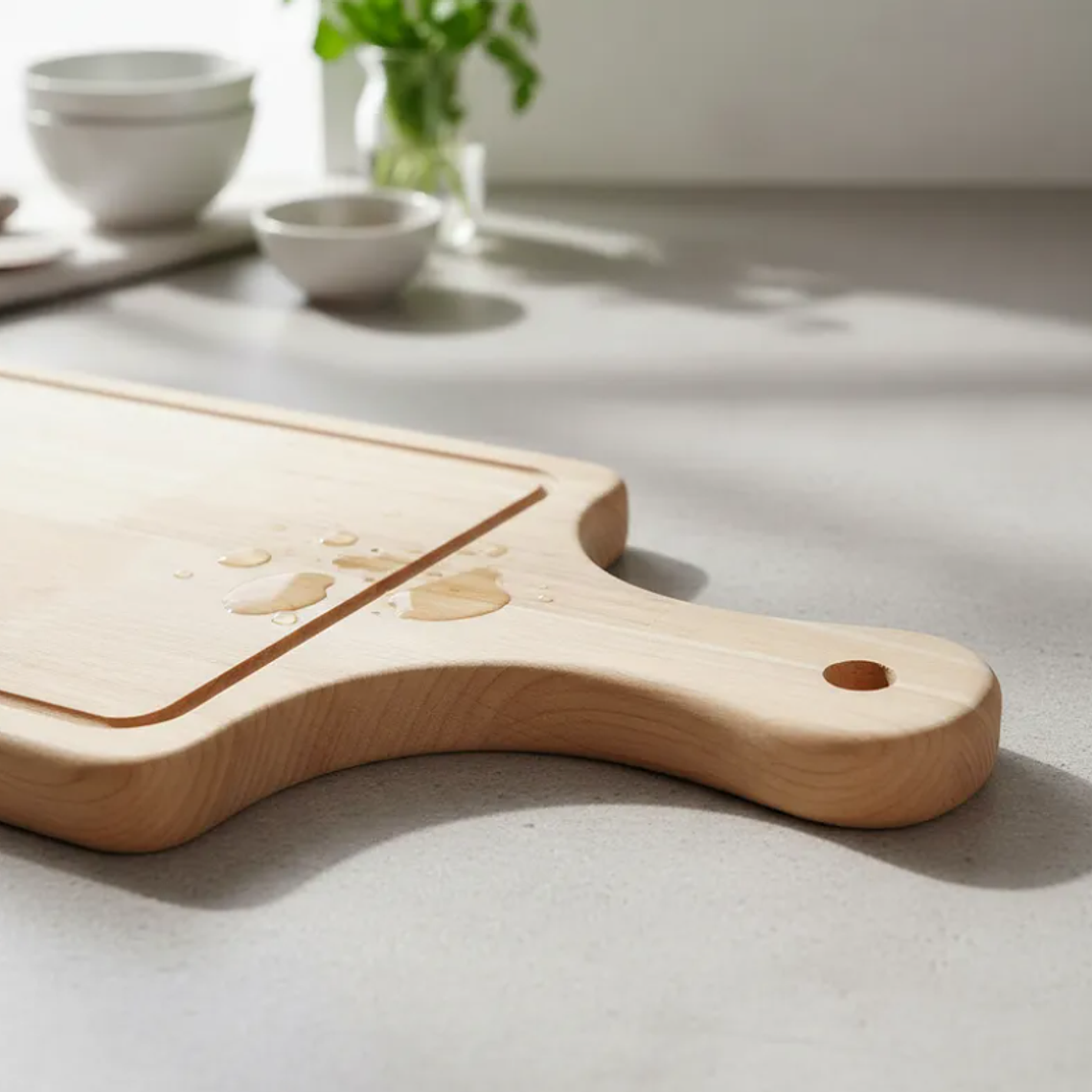 Tabla De Madera Para Picar O Picoteo Rectangular 34x14cm  3