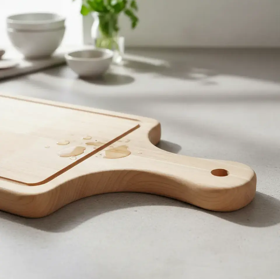 Tabla De Madera Para Picar O Picoteo Rectangular 34x14cm  3