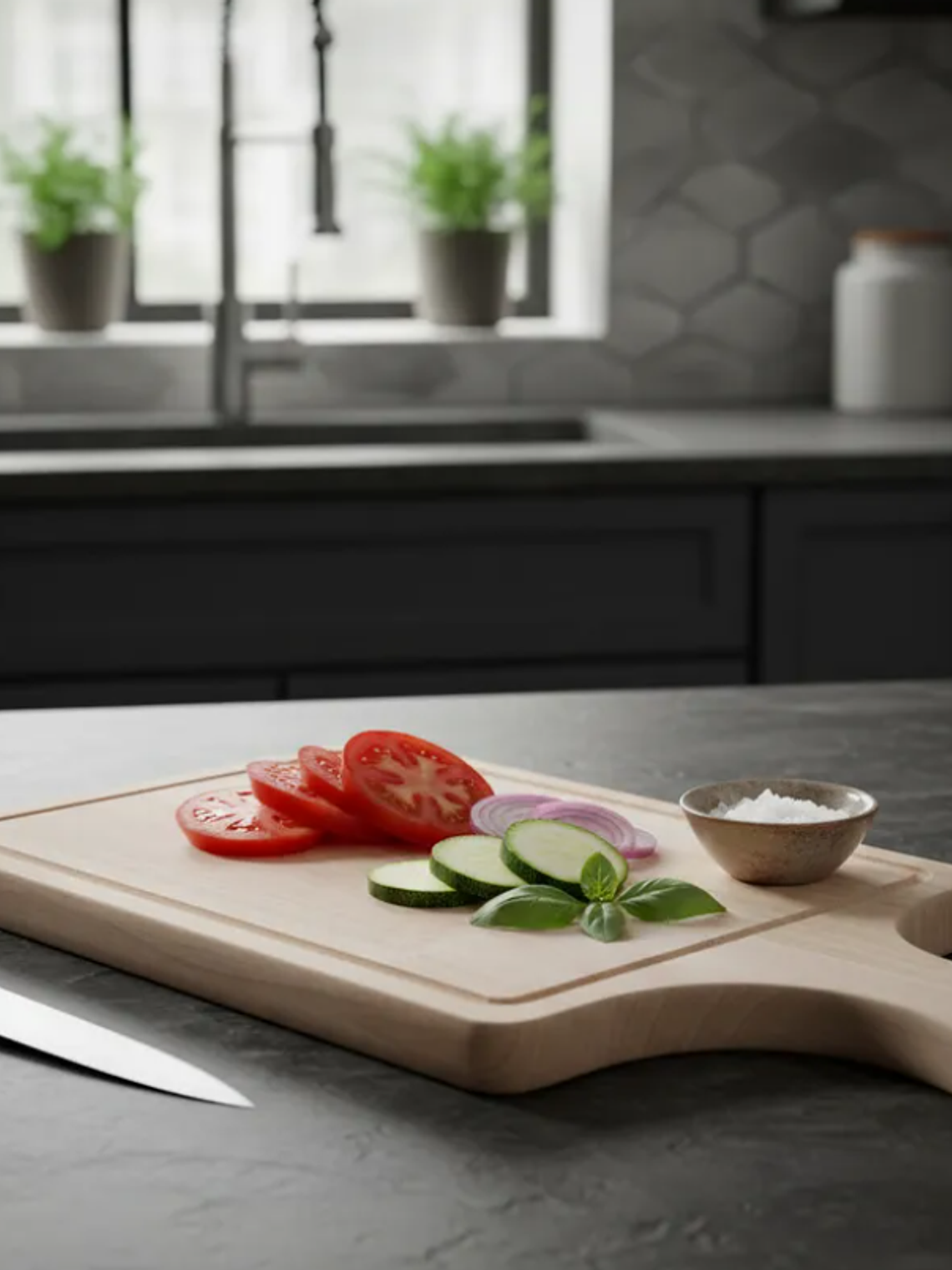 Tabla De Madera Para Picar O Picoteo Rectangular 34x14cm  1