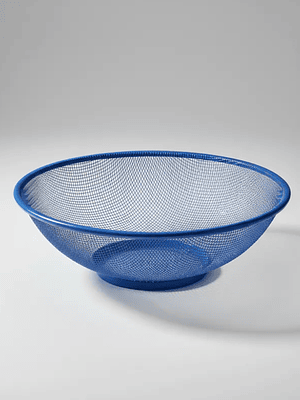 Frutero Canasto Metálico De Malla Redondo