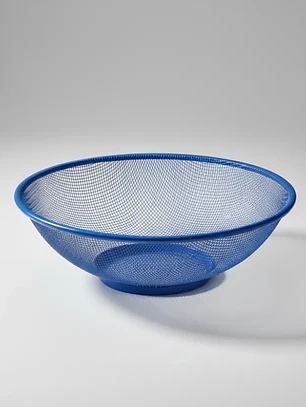 Frutero Canasto Metálico De Malla Redondo