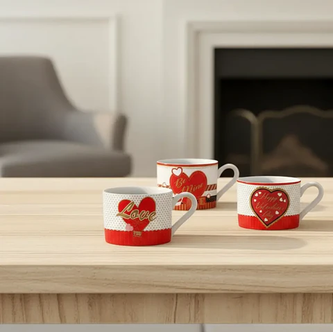 Set Tazón Y Cuchara Regalo Día De Los Enamorados Caja Amor