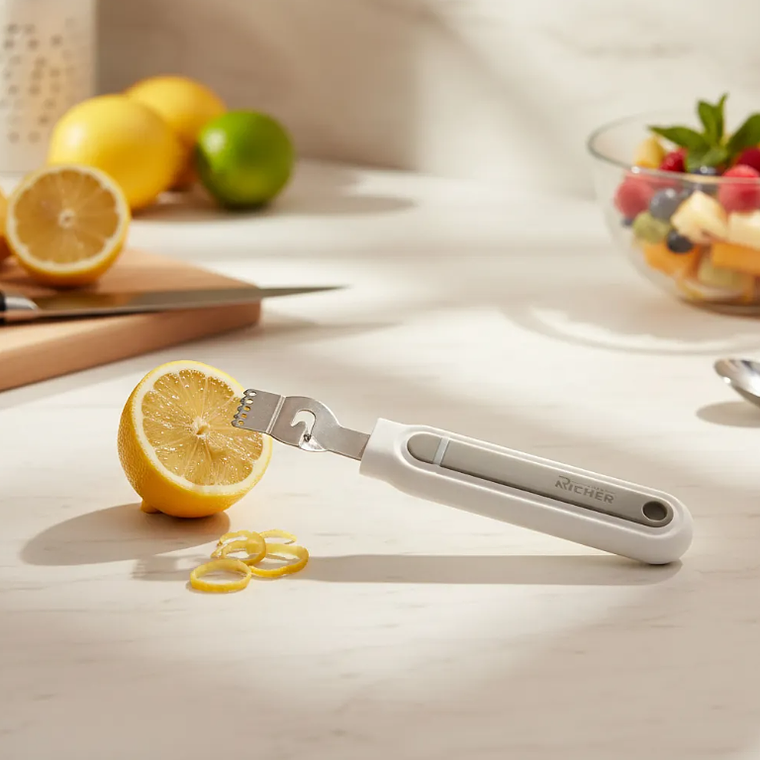 Rallador Zester Acocador De Cítricos Acero Inoxidable 4