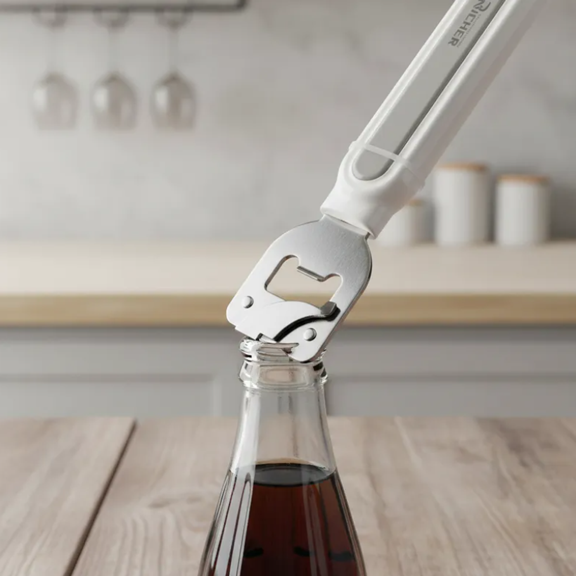 Abrelatas manual Richer con destapador de cocina 5