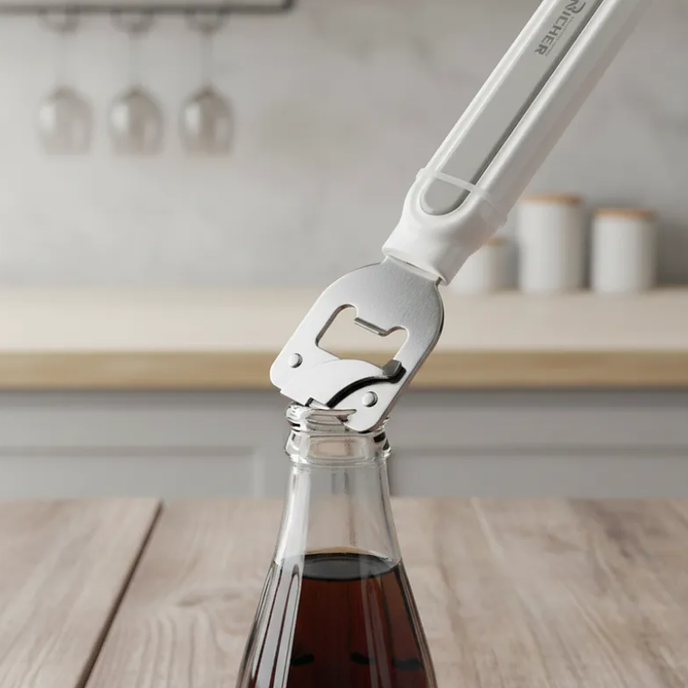 Abrelatas manual Richer con destapador de cocina 5