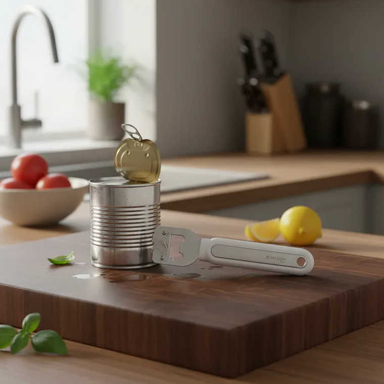 Abrelatas manual Richer con destapador de cocina 7