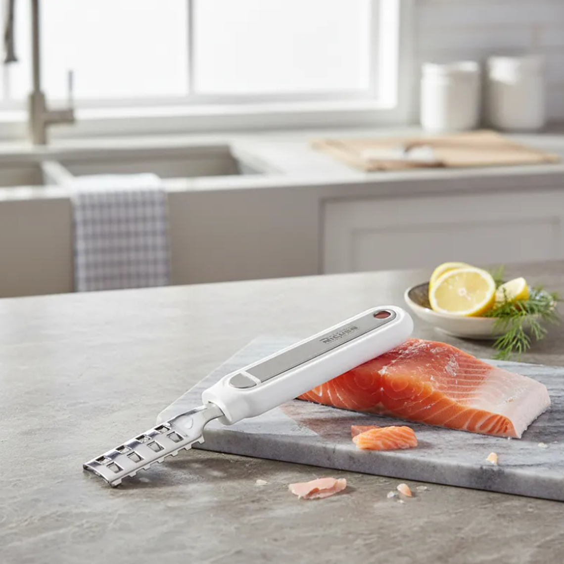 Desescamador De Pescado Richer Acero Inoxidable Quita Escamas 1