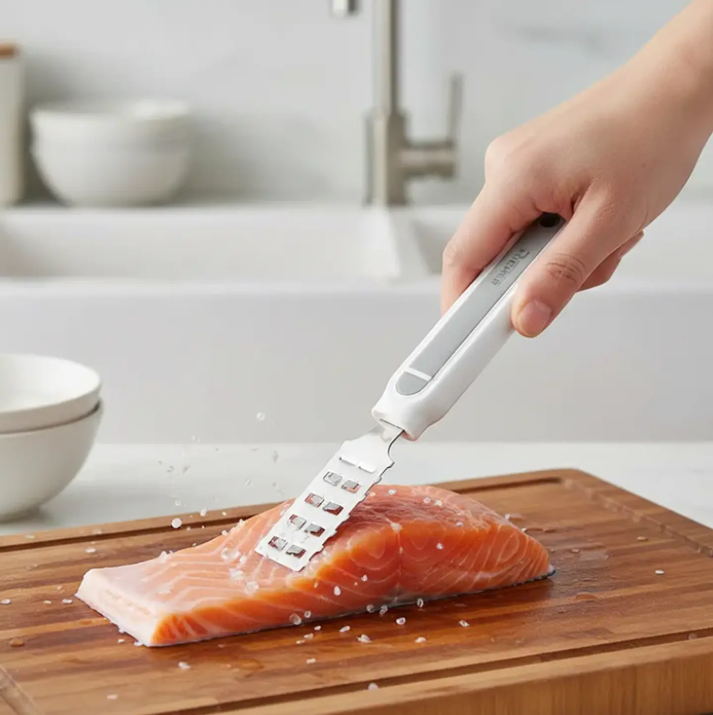 Desescamador De Pescado Richer Acero Inoxidable Quita Escamas 4