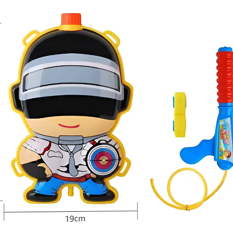 Mochila Pistola De Agua Diseño Soldado. 2