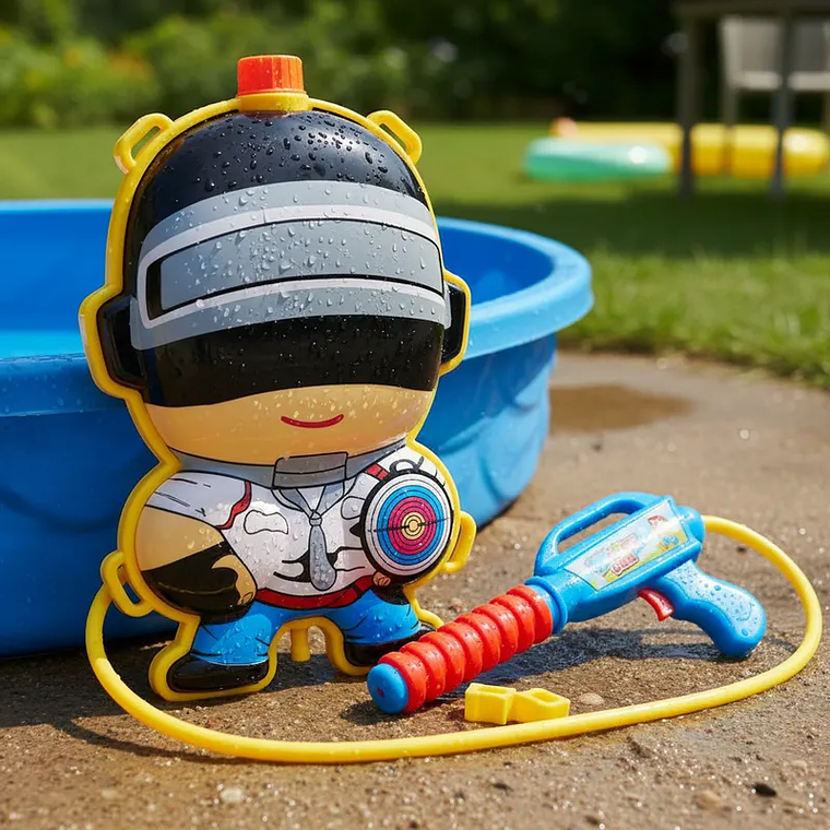 Mochila Pistola De Agua Diseño Soldado. 5