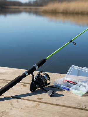 Kit De Pesca Caña Telescópica 1.2m + Carrete Y Accesorios
