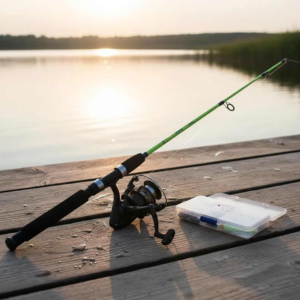 Kit De Pesca Caña Telescópica 1.2m + Carrete Y Accesorios 5