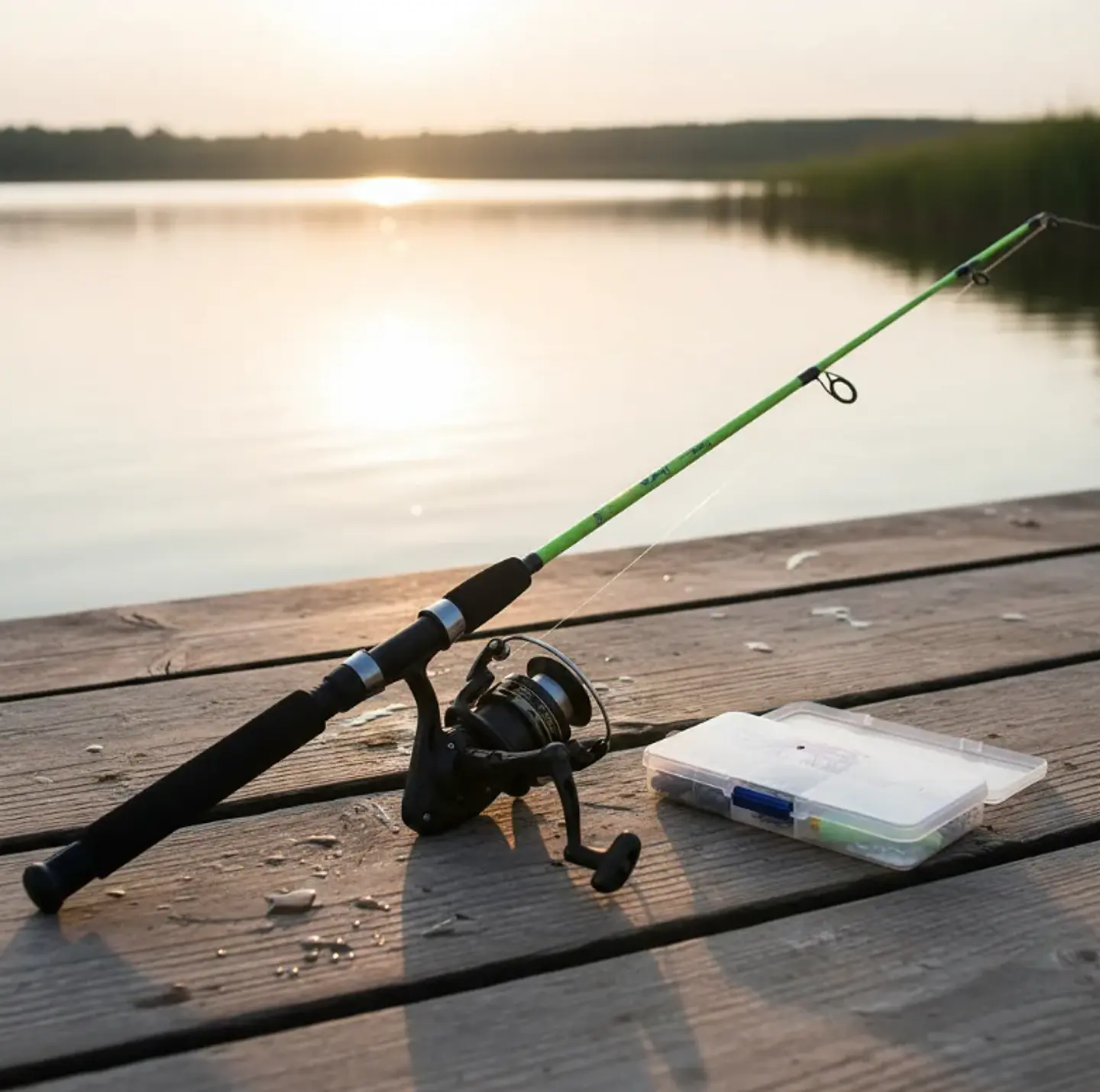 Kit De Pesca Caña Telescópica 1.2m + Carrete Y Accesorios 5