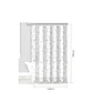 Cortina De Baño Tela Diseño Floral Rosa Y Gris 180x180cm - Miniatura 2