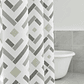 Cortina De Baño Tela Diseño Geométrico Moderno 180x180 Cm - Miniatura 3
