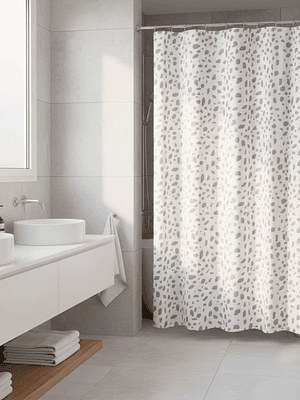 Cortina De Baño peva Poliéster Diseño Terrazo 180x180cm