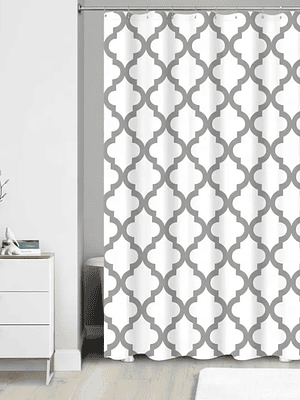 Cortina De Baño Peva Impermeable Diseño Marroquí 180x180cm